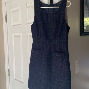 Blue with thin gold edging dress size M